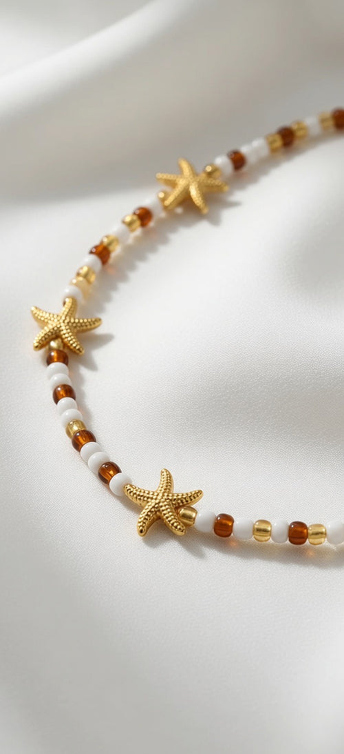 Collier bohème simple avec des perles